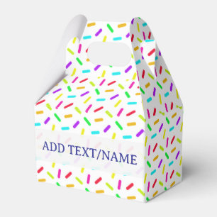 Sprinkles Pattern Colourful Custom Favour Box