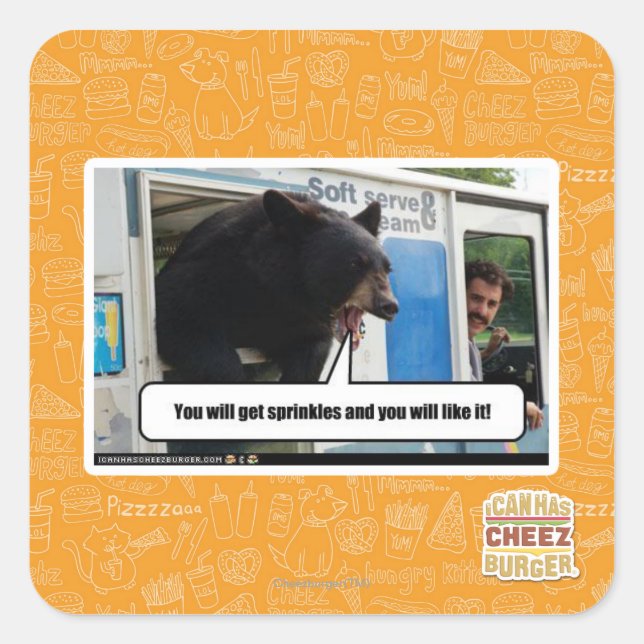 Sprinkles Square Sticker (Front)