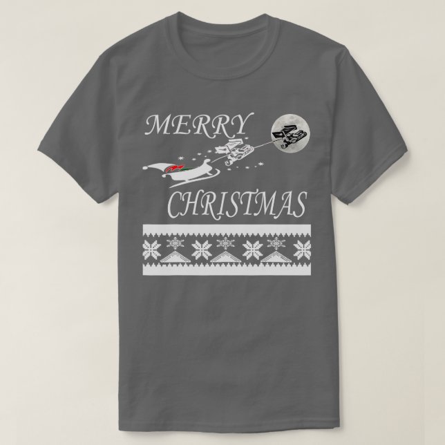 Sprint Car Racing Christmas  Dirt rack Cars Gift  T-Shirt (Design Front)