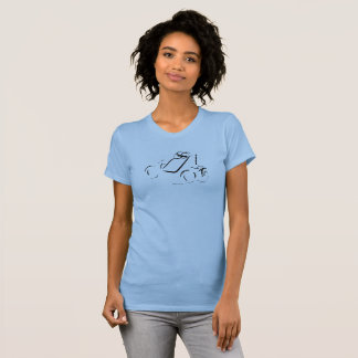Sprintcar 01 Black on Baby Blue T-Shirt