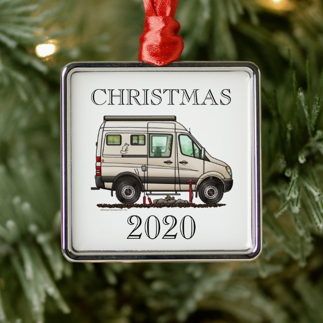 Sprinter Camper Van RV happy camper (rat) Metal Tree Decoration (Tree)