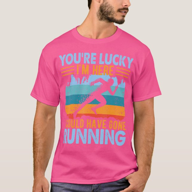 Sprinter Track And Field Runner Running Jogging Cl T-Shirt (Front)