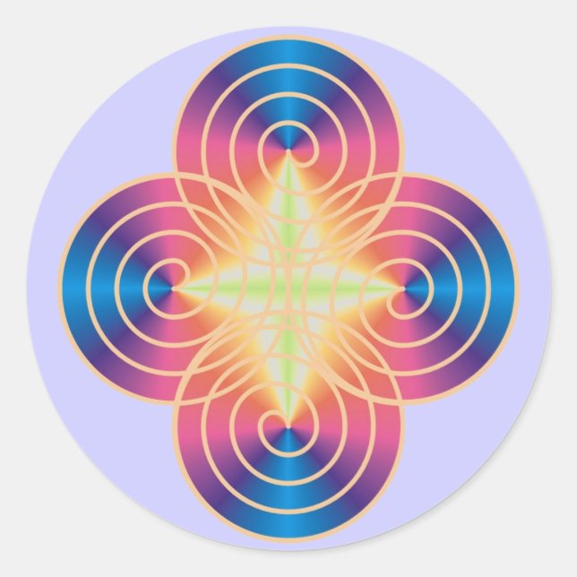 Spriral prism stickers (Front)