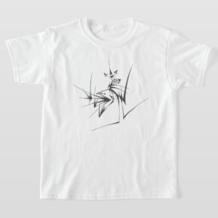 Sprite Black White Abstract Tribal Tattoo Art T-Shirt