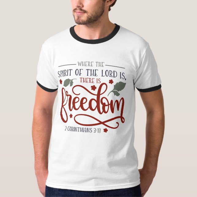Sprite of the lord is freedom white style Men's  T-Shirt (Front)