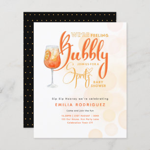 Spritz Baby Shower Boy or Girl Black Orange