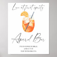 Spritz bridal shower - aperol bar