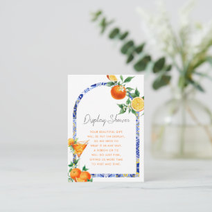 Spritz Mediterranean Arch Bridal Display Shower Enclosure Card