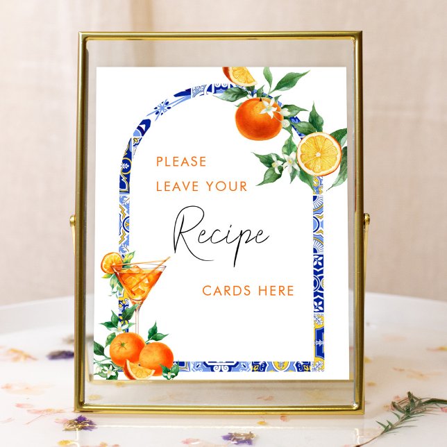 Spritz Mediterranean Bridal Recipe Cards Poster (Creator Uploaded)