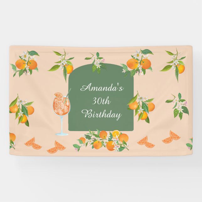 Spritz Summer Birthday Banner (Horizontal)