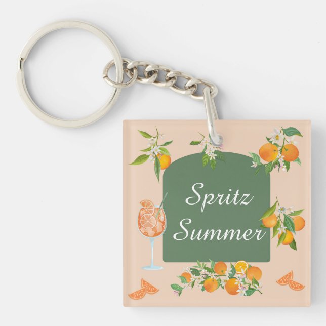 Spritz Summer Birthday Key Ring (Front)