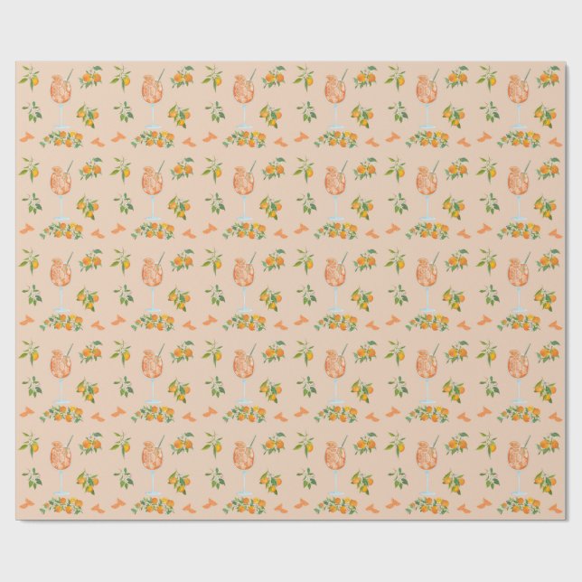 Spritz Summer Birthday Wrapping Paper (Flat)
