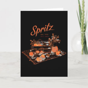 Spritz Veneto Italia Vintage Orange Wine Tail  Card