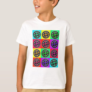Sprockets POPART--Cyclist Biking Gifts T-Shirt