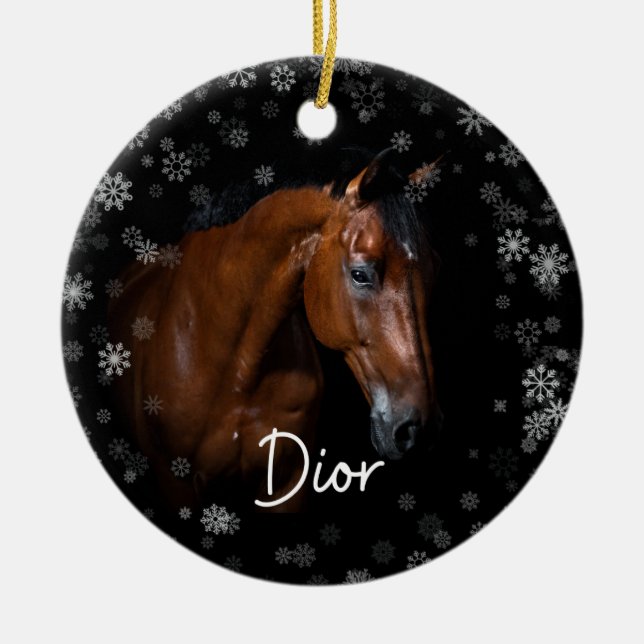 Sprout Horse of Hope Dior Ornament (Front)