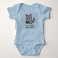 Sprouting Cuddles – Cosy Chinchilla Baby bodysuit