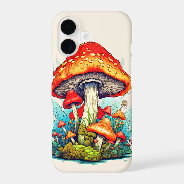 Sprouting Wild Forest Mushrooms (Back)