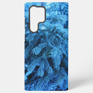 Spruce branches covered with snow & frost   samsung galaxy case