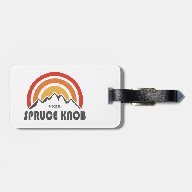 Spruce Knob Luggage Tag (Back Horizontal)