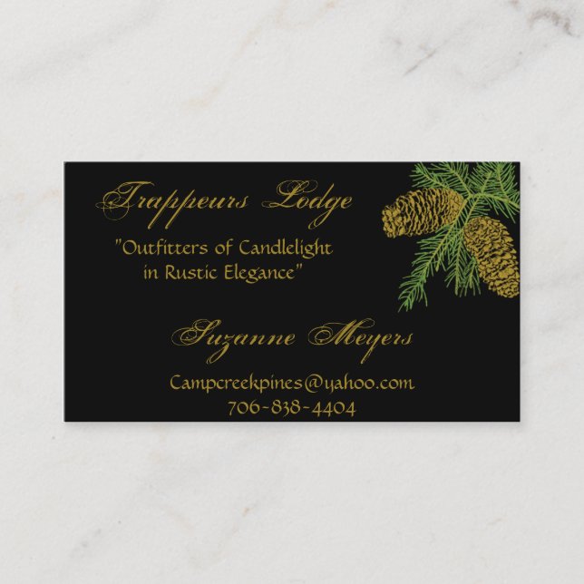 Spruce Pine Cone Business Card v4 (Front)
