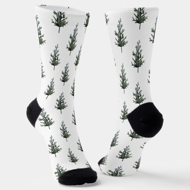 Spruce Tree Socks (Angled)