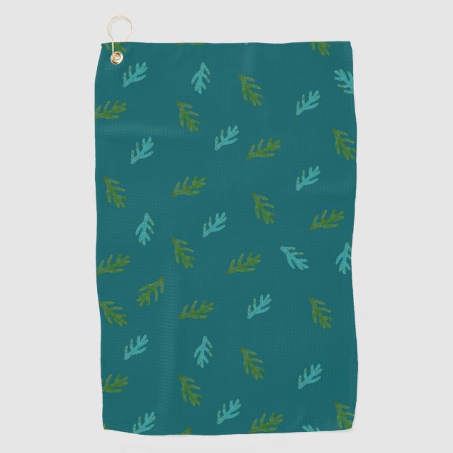 Spruce Twigs - Scent of a forest    Golf Towel (Front)