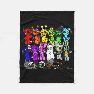 Sprunky Happy Halloween Funbot Jevin Simon Pinki O Fleece Blanket