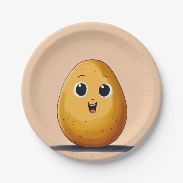 "Spud-tacular Party Plates" Paper Plate (Front)