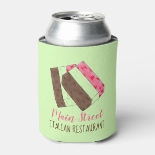 Spumoni Gelato Ice Cream Italian Restaurant Food Can Cooler