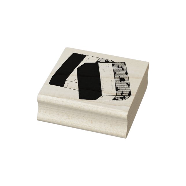 Spumoni Italian Gelato Ice Cream Dessert Spumone Rubber Stamp (Stamp)