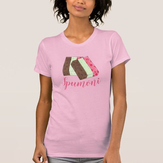 Spumoni Italian Gelato Ice Cream Dessert Spumone T-Shirt (Front)