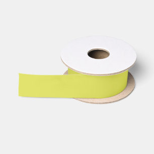 Spun Pearl Lime Yellow Green Satin Ribbon