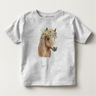 Spunky Pony Flower Crown Child's Tee