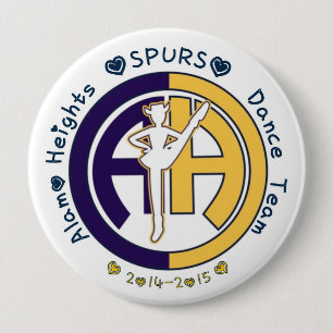 SPURS Alamo Heights HS Dance Team Spirit Button