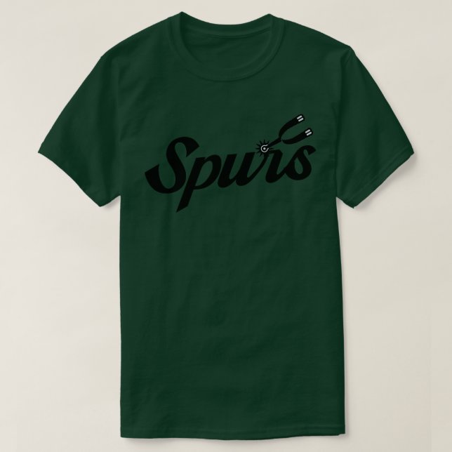 Spurs Basketball Retro T-Shirt (Design Front)
