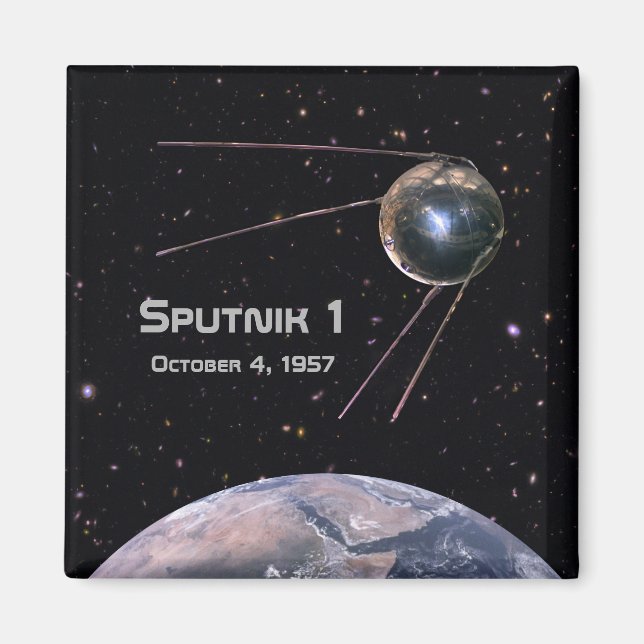 Sputnik 1 Earth Satellite Magnet (Front)