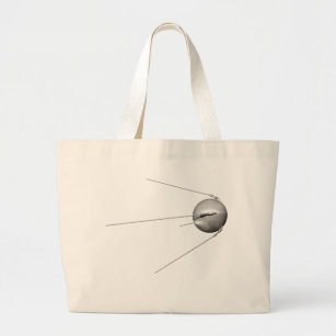sputnik 1 large tote bag