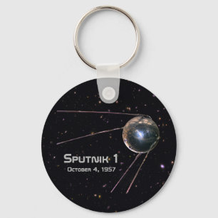 Sputnik 1 Satellite Key Ring
