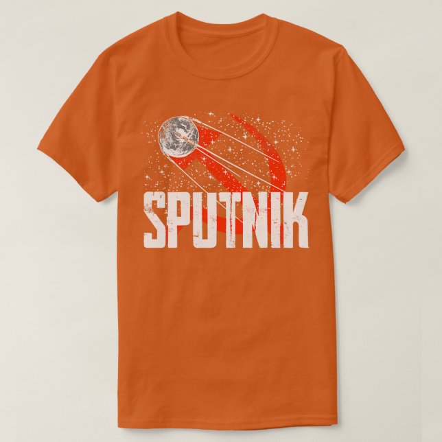 Sputnik 1 Satellite Soviet Union 1957 10 T-Shirt (Design Front)