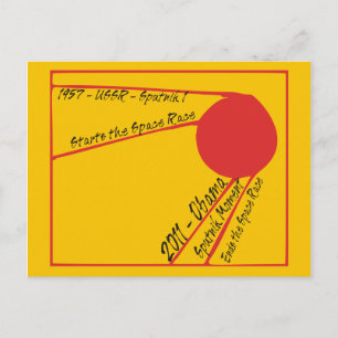 Sputnik Moment Postcard