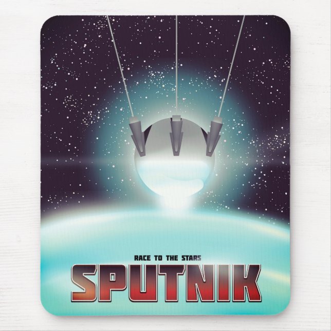 Sputnik "race to the Stars" Mouse Pad (Front)