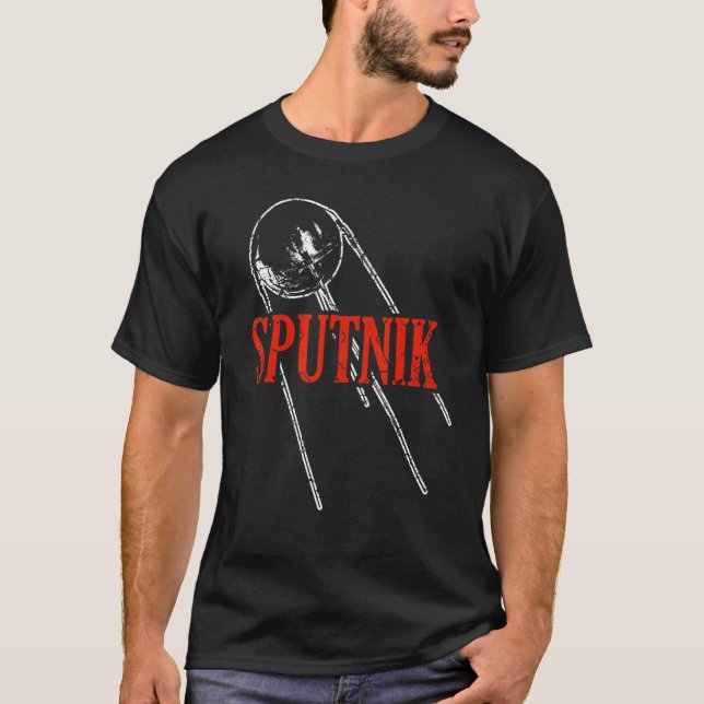 Sputnik Satellite Spacecraft Soviet Union Space Sp T-Shirt (Front)