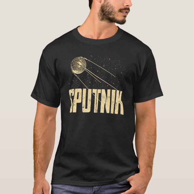Sputnik Satellite Spacecraft Soviet Union Space Sp T-Shirt (Front)