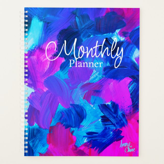 SPWW Electric Vibes Large Monthly Planner (Front)