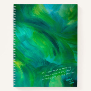 SPWW Green with Envy Green and Teal Spiral Notebook