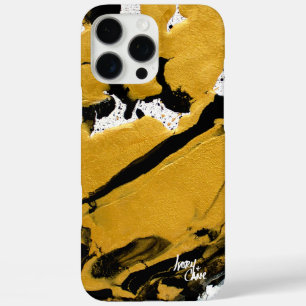 SPWW Ignited Soul Black & Gold Abstract iPhone 16 Pro Max Case