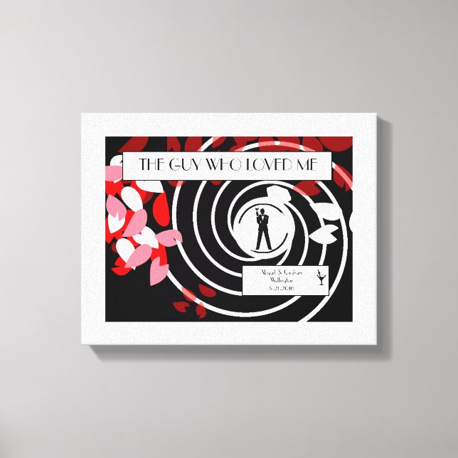 Spy Canvas Wedding Keepsake (Front)