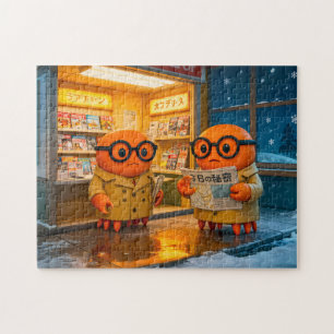 Spy Crabs Investigating Colorful Japanese Newsstan Jigsaw Puzzle