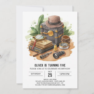 Spy Enchanted Detective Birthday Invitation