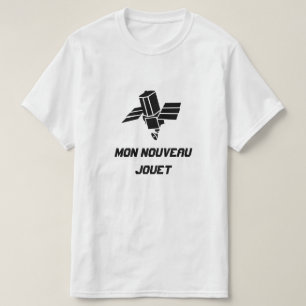 Spy Satellite with text Mon nouveau jouet T-Shirt